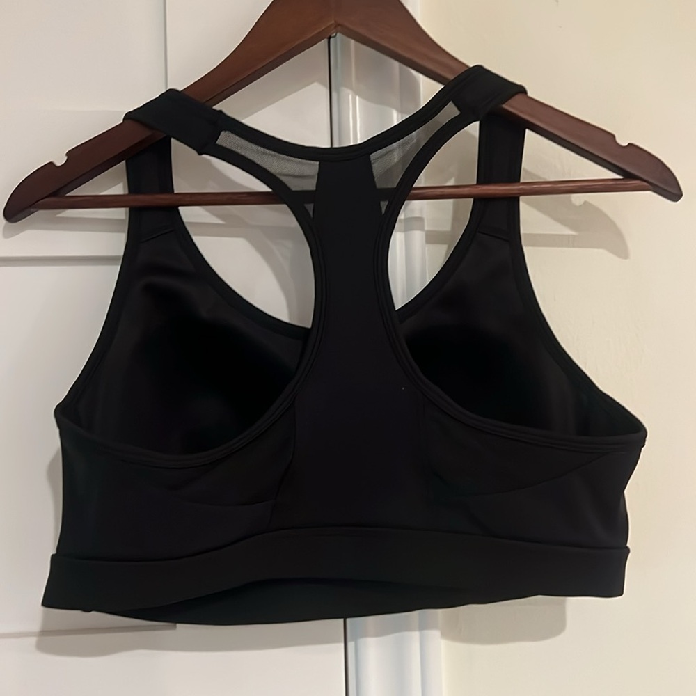 Avia Black Razorback XL Sports Bra with Padded Cups EUC - Picture 2 of 3
